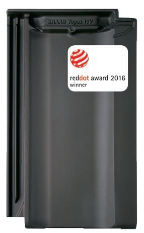 Dachówka Topas 11V laureatem nagrody Red Dot Award w kategorii Product Design 2016.