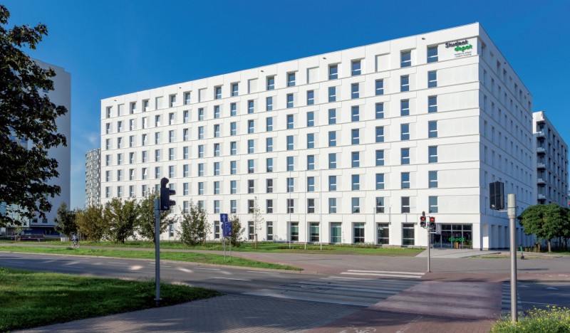 Akademik Student Depot w Gdańsku – Fasada Roku 2020 w kategorii budynek niemieszkalny nowy”.
Fot. Baumit