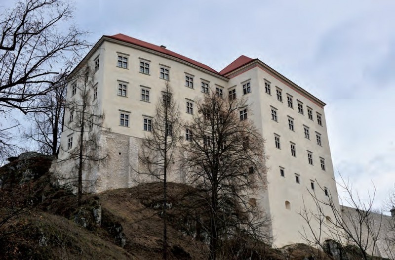 Skrzydło zachodnie zamku po konserwacji (2015 r.). Fot. Jakub Śliwa.