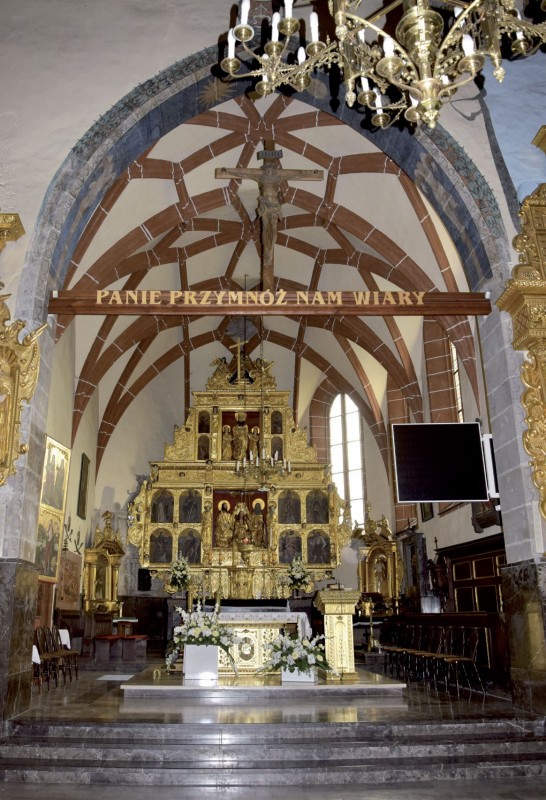 Szydłowiec, kościół pw. św. Zygmunta, sklepienie prezbiterium. Fot. ze zbiorów WUOZ w Radomiu