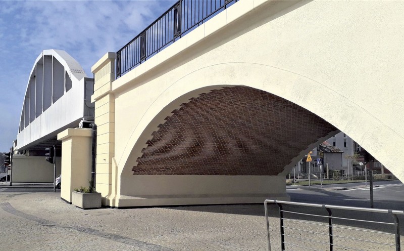 Estakada – fragment jednego z przęseł po renowacji technicznej i konserwatorskiej