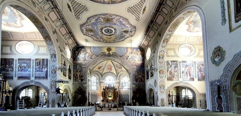 Wnętrza kościoła po renowacji. Fot. K. Kannenberg